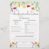 ベビー予測アドバイスカード春野花 (正面)