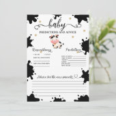 ベビー予測カウテーマカード 招待状 (スタンド正面)