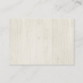 ベビー予測カード赤ちゃんシャワー素朴- Wood コーリングカード (裏面)