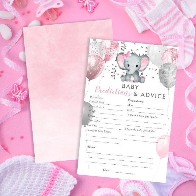ベビー予測ガールエレファントシャワーゲーム (Baby Predictions Girl Elephant Shower Game)