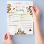 ベビー予測ゲお洒落ームのための魅惑された妖精 チラシ (手)