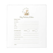 ベビー予測ゲーム新しいチャプターが切り離し開始 ノートパッド (正面)