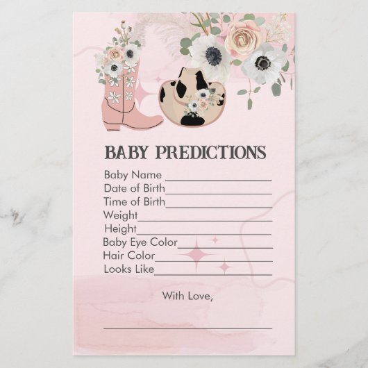 ベビー予測サドルアップウェスタン女性のカーボーイテーマ (正面)