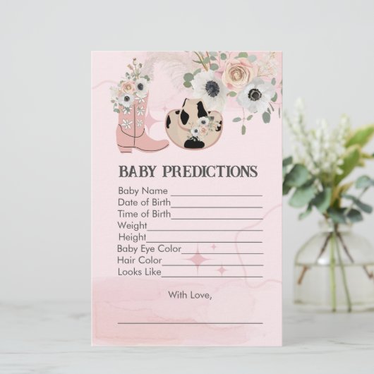 ベビー予測サドルアップウェスタン女性のカーボーイテーマ (スタンド正面)