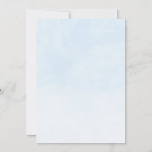 ベビー予測ボーイエレファントシャワーゲーム 招待状 (裏面)