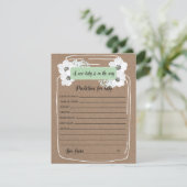 ベビー予測メイスンジャーブベイビーシャワーゲームカード アドバイスカード (スタンド正面)