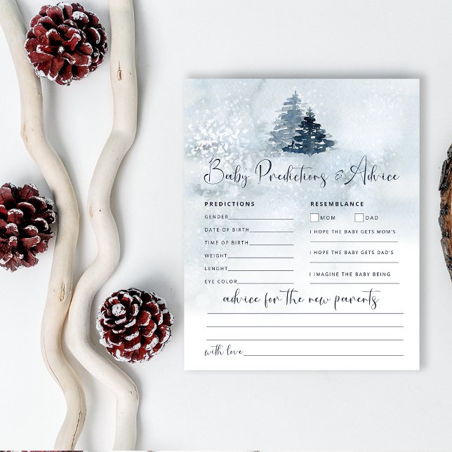 ベビー予測冬の赤ちゃんシャワーゲーム (クリエイターアップロード済み)