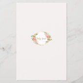 ベビー予測及びアドバイスカード、ベビーシャワーゲーム チラシ (裏面)