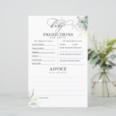 ベビー予測及びアドバイスベビーシャワーカード (スタンド正面)