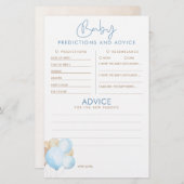 ベビー予測及びアドバイスベビーシャワーゲーム (正面/裏面)