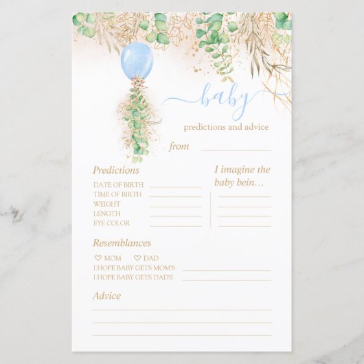 ベビー予測及びアドバイスベビーシャワーゲーム (正面)