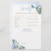 ベビー予測及びアドバイスベビーシャワーゲーム (正面/裏面)