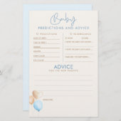 ベビー予測及びアドバイスベビーシャワーゲーム (正面/裏面)