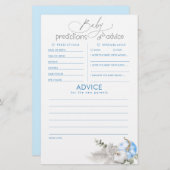 ベビー予測及びアドバイスベビーシャワーゲーム (正面/裏面)