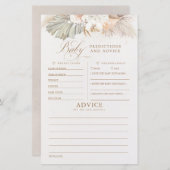 ベビー予測及びアドバイスベビーシャワーゲーム (正面/裏面)