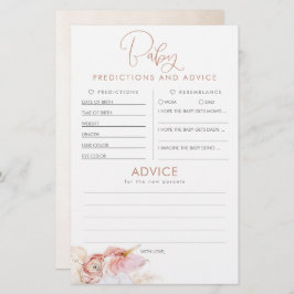 ベビー予測及びアドバイスベビーシャワーゲーム