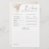 ベビー予測及びアドバイスベビーシャワーゲーム (正面/裏面)