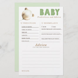 ベビー予測及びアドバイスベビーシャワーゲーム