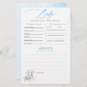 ベビー予測及びアドバイスベビーシャワーゲーム (正面/裏面)