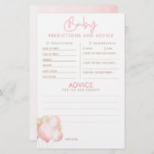 ベビー予測及びアドバイスベビーシャワーゲーム (正面/裏面)