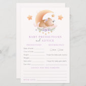 ベビー予測及びアドバイスベビーシャワーゲーム (正面/裏面)