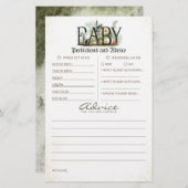 ベビー予測及びアドバイスベビーシャワーゲーム (正面/裏面)