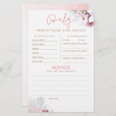 ベビー予測及びアドバイスベビーシャワーゲーム (正面/裏面)