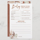 ベビー予測及びアドバイスベビーシャワーゲーム (正面/裏面)