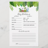 ベビー予測恐竜の赤ちゃんシャワーゲーム (正面)