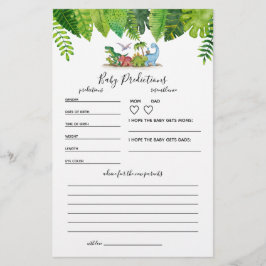 ベビー予測恐竜の赤ちゃんシャワーゲーム