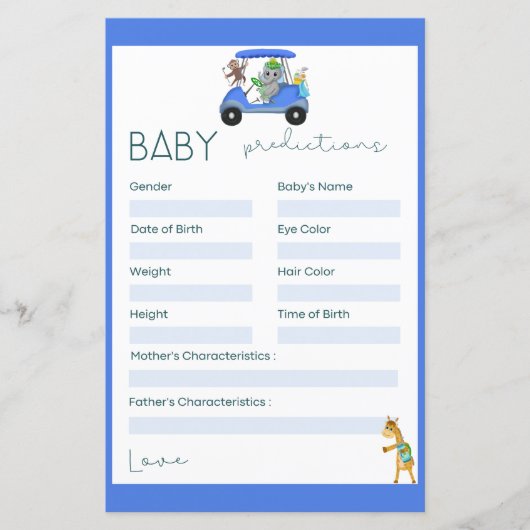 ベビー予測象&モンキーゴルフシャワー (正面)