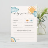 ベビー予測赤ちゃんシャワーゲームカード 招待状 (スタンド正面)