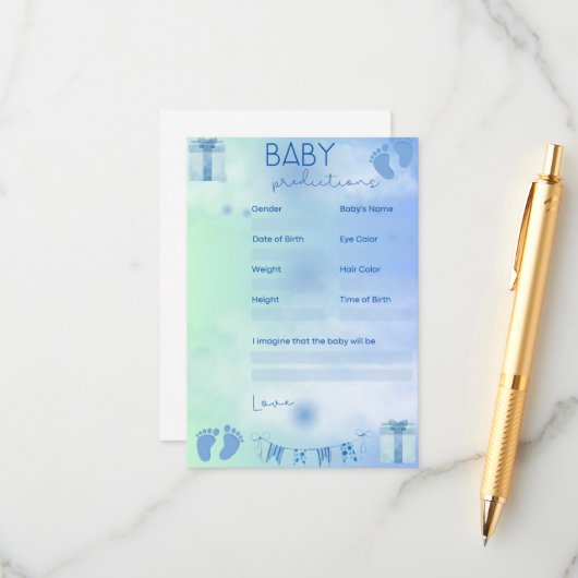 ベビー予測 エンクロージャーカード (正面/裏面インサイチュ)
