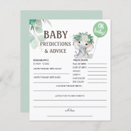 ベビー予測 | Elephant Green Balloon Game