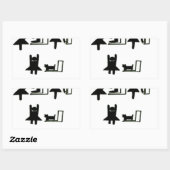 ベビー交換局 長方形シール (シート)