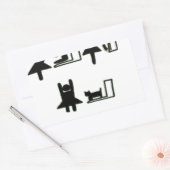 ベビー交換局 長方形シール (封筒)