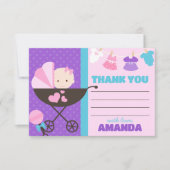 ベビー人形サンキューカード（封筒あり） サンキューカード (正面)