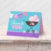 ベビー人形折り畳みサンキューカード サンキューカード