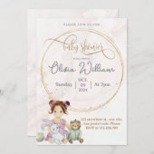 ベビー人形 招待状 (正面/裏面)