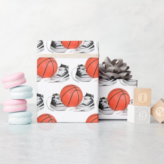 ベビー付きスニーカー ラッピングペーパー (ベビーシャワー)