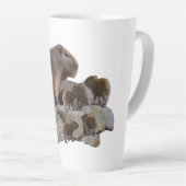 ベビー付きミイムカピバラLattee Mag カフェラテマグ (右アングル)