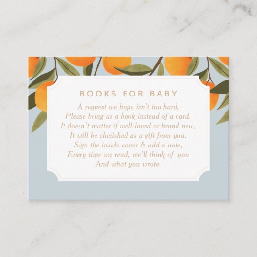 ベビー依頼のための本リトルかわいこちゃんが途中にある エンクロージャーカード (正面)