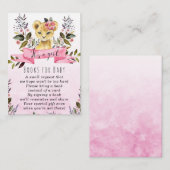 ベビー依頼カード用のライオン·カブ·ジャングル·ガール·ブック エンクロージャーカード (正面/裏面)