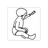 ベビー保持ハンマー外形スクラップブック作り ラバースタンプ (インプリント)