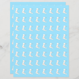 ベビー保持ハンマー、ブルースクラップブック紙