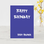 ベビー兄弟挨拶状 カード (黄色い花)