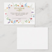 ベビー入り開花おむつラッフル外装カード エンクロージャーカード (正面/裏面)