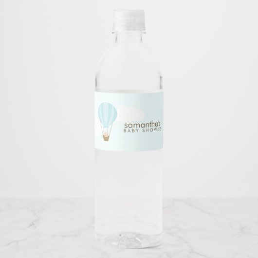 ベビー入り青熱気球 ペットボトルラベル (正面)