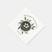 ベビー入れ子パーティー鳥巣 スタンダードカクテルナプキン (角)