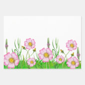 ベビー内開花ベビーシャワーラッピング紙シート ラッピングペーパーシート (正面)